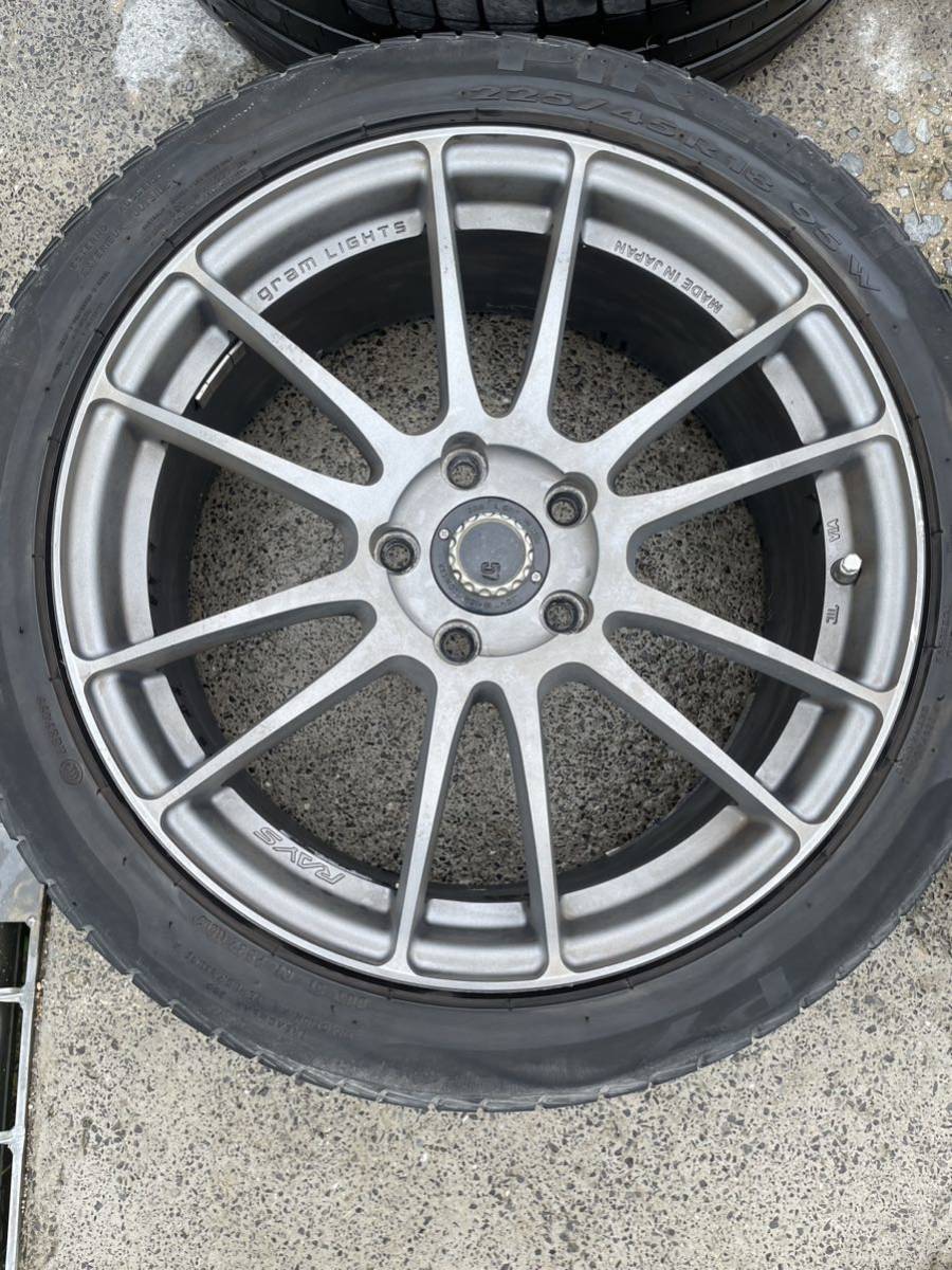 レイズ グラムライツ 57エクストリーム 18インチ pcd114.3 5穴