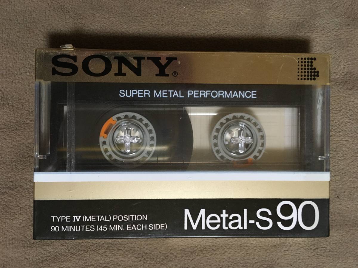 【 送料無料！!・希少な1984年発売の90分テープ！・未開封品！】★SONY ソニー カセットテープ◇Metal-S 90◇メタルポジションTYPE Ⅳ★_画像1