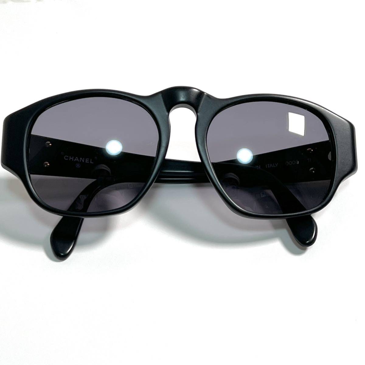 CHANEL シャネル サングラス ココマーク マットブラック 黒 0006 11 メガネ めがね 眼鏡 アイウェア レディース ゴールド金具 保存袋付
