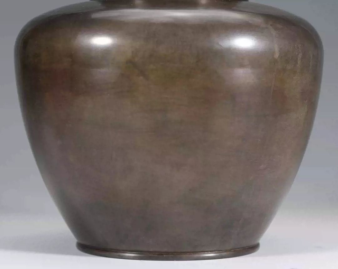 古錫 茶葉罐 乾茂自造 「錫製無紋茶心壺」 茶筒 茶入 茶壷 茶道具 純錫