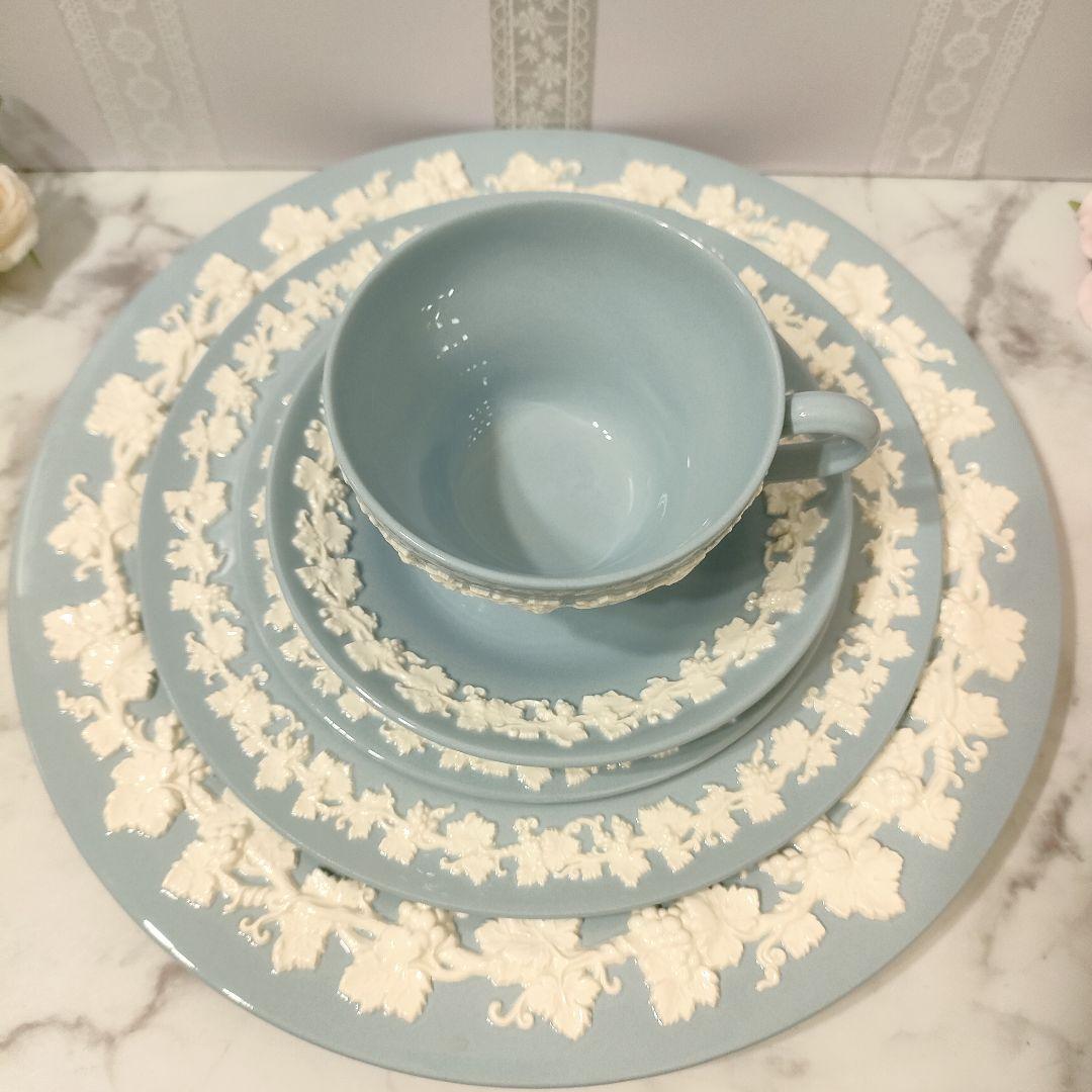 希少品☆ウェッジウッド クイーンズウェア エンボス クリーム シェル