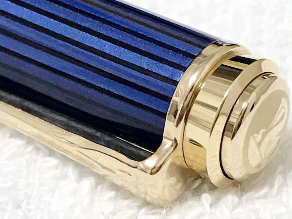 K804 [ не использовался хранение товар ] пеликан Hsu be полоса шариковая ручка K800 синий . с ящиком 