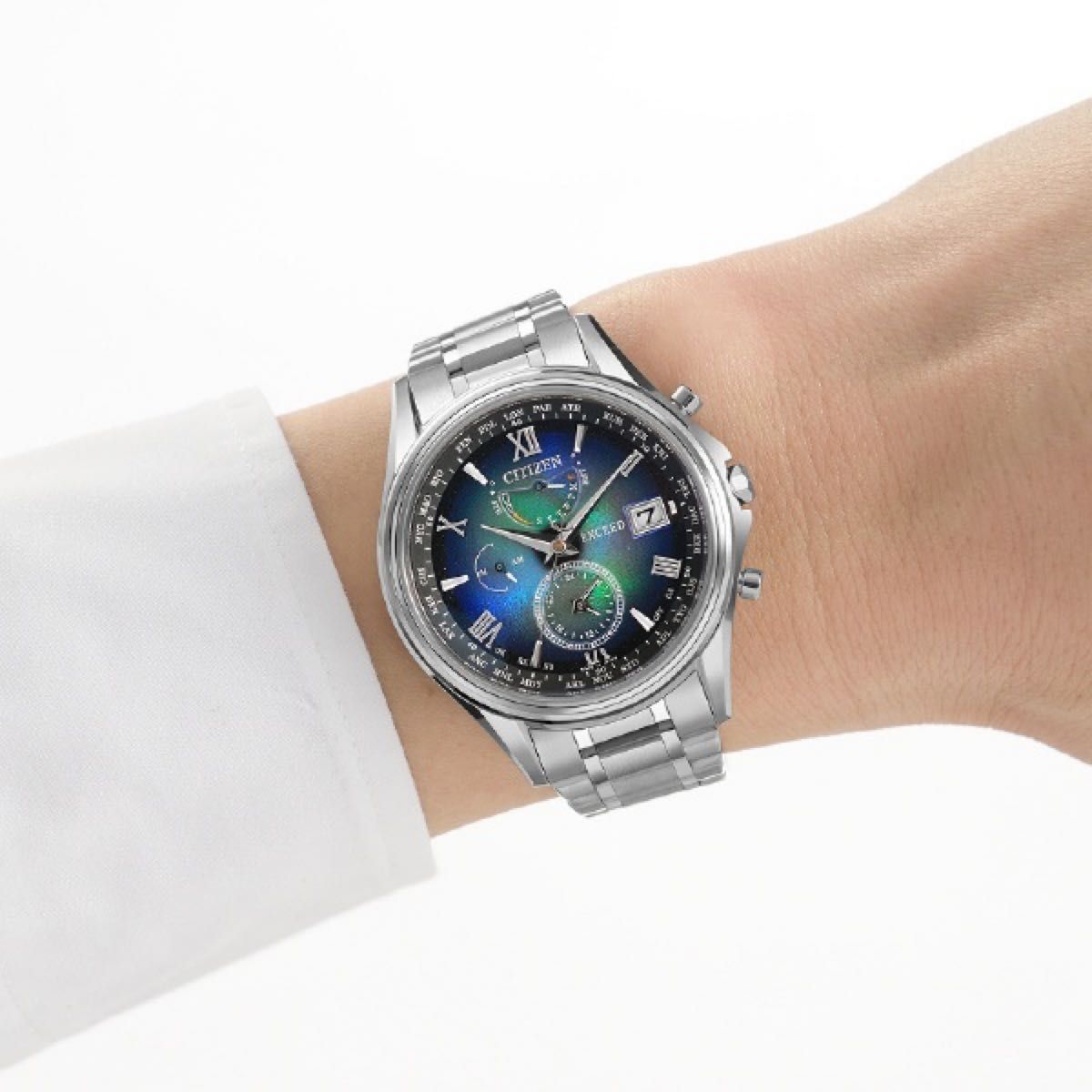 Citizen エクシード UNITE with BLUE AT9130-77L Amazon.co.jp: [Citizen] 腕時計 エクシード UNITE with BLUE