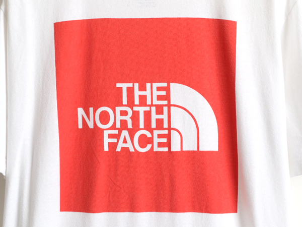 ■ ノースフェイス 両面 染込み プリント 半袖 Tシャツ メンズ L / 古着 The North Face アウトドア 半袖Tシャツ プリントTシャツ ロゴT 白_画像2