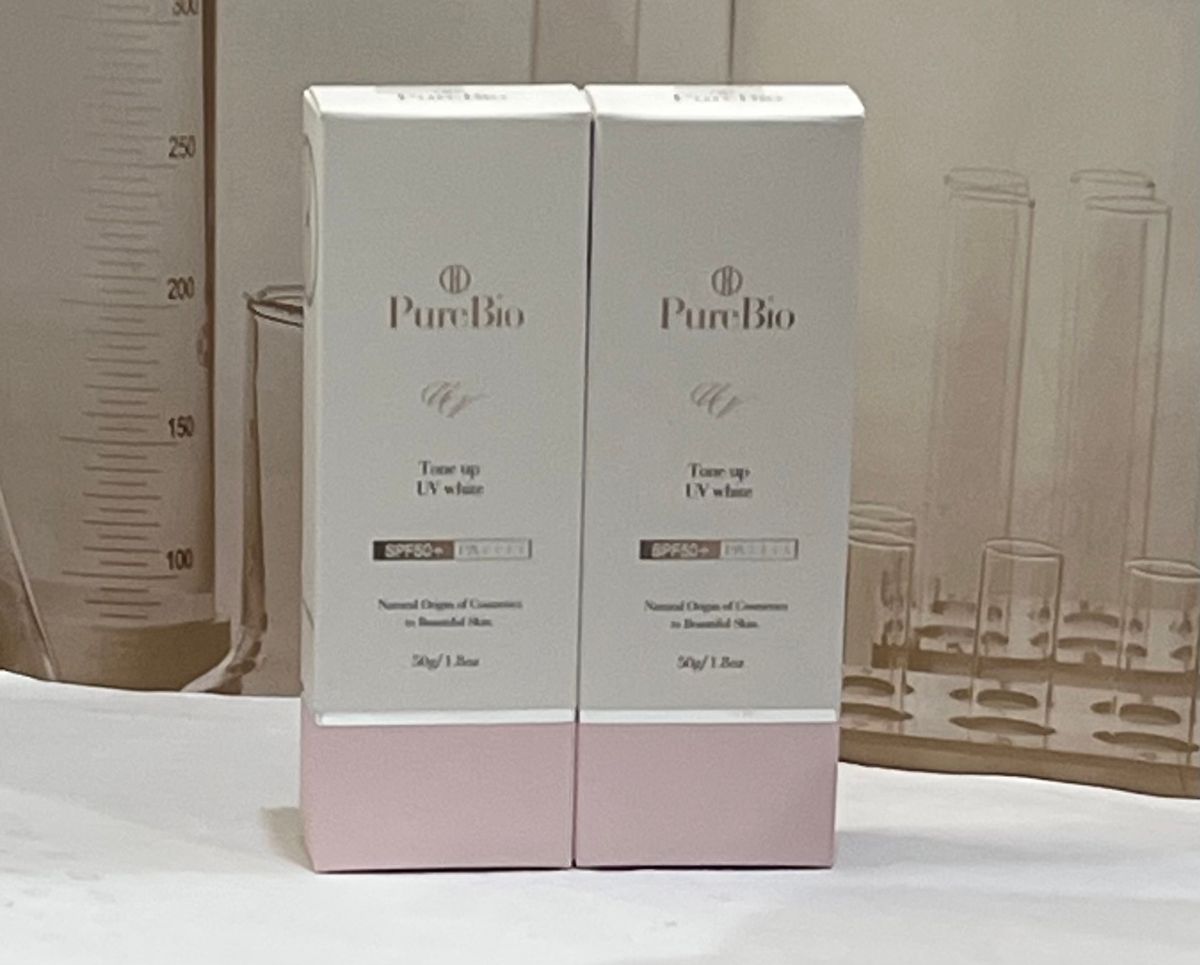 PureBio ピュールビオトーンアップ UV ホワイト 50g 2本