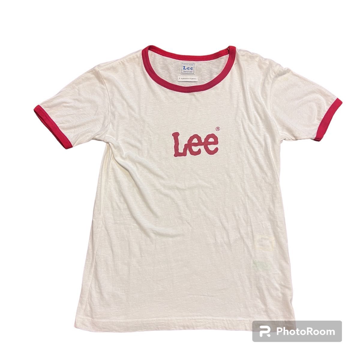 Lee リンガーTシャツ 古着 M ロゴTシャツ 半袖Tシャツ