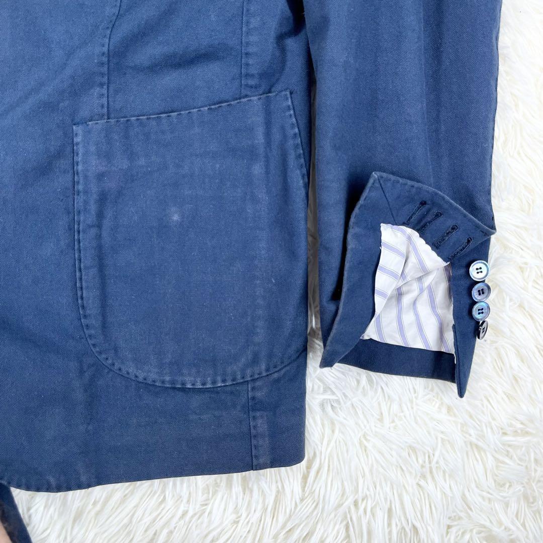 定価38万> stile latino スティレラティーノ コットン ネイビー