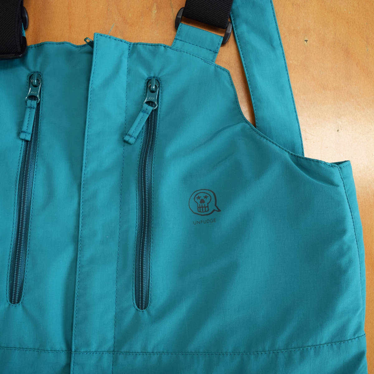 unfudge SMOKE BIB OVERALL サイズM GREEN アンファッジ ビブパンツ