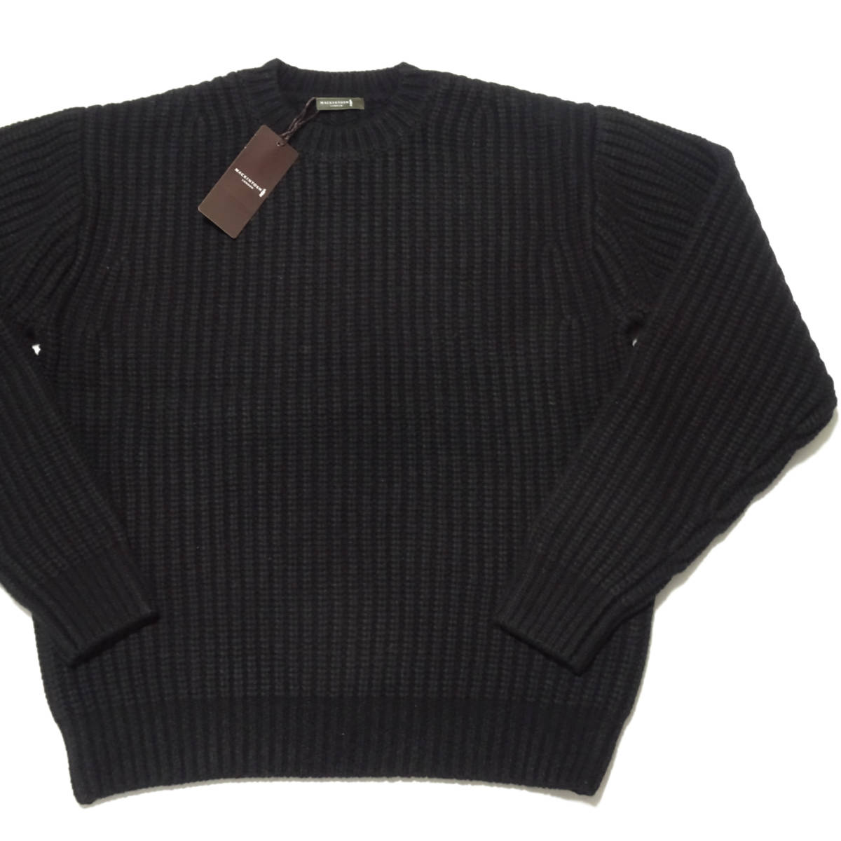 ファッション ◇MACKINTOSH 4.9万 片畦クルーネックニット【M】(L～LL