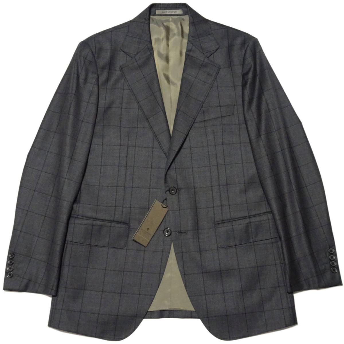 ◆GOTAIRIKU/五大陸◆上質 DORMEUIL AMADEUS ウィンドーペーン スーツ【38(A6)】13.2万_画像2