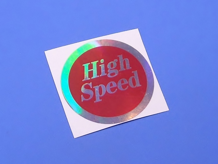  Abu Garcia Abu Garcia high speed red silver sticker diameter 50mm * type seal 