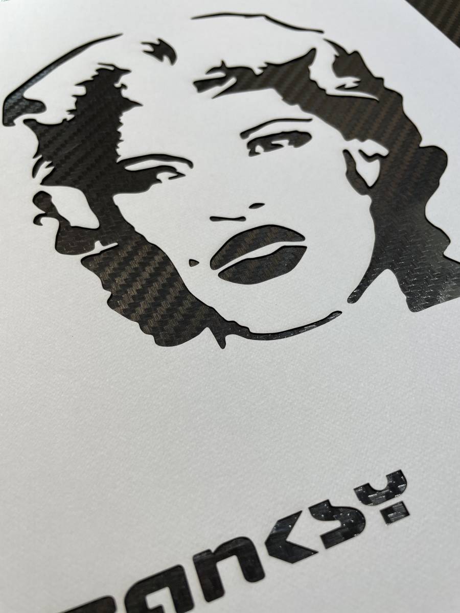  Bank si-[047][ Kate * Moss ][A4 thickness paper ] stencil seat oma-ju art BANKSY