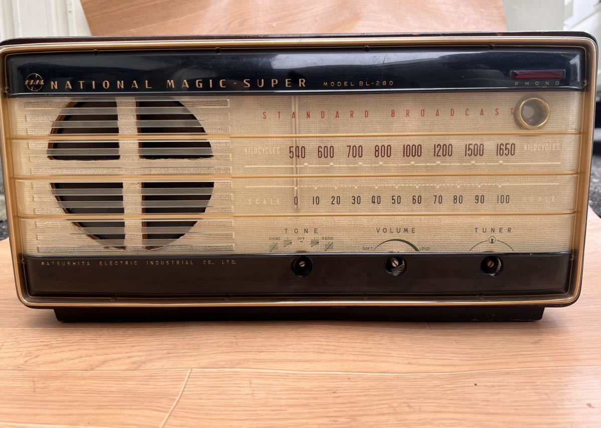 動作未確認】 national ナショナル BL-280 ラジオ 当時 昭和 レトロ JChere雅虎拍卖代购