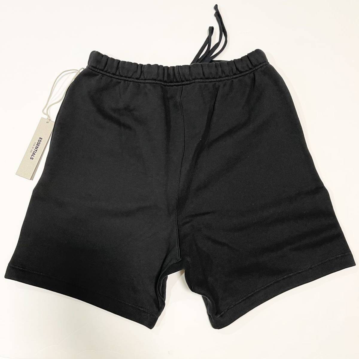 【S】黒 エッセンシャルズ Sweat Short Stretch Limo ストレッチリモ ブラック ハーフパンツ ハーパン Fear Of God フィアオブゴッド_画像7