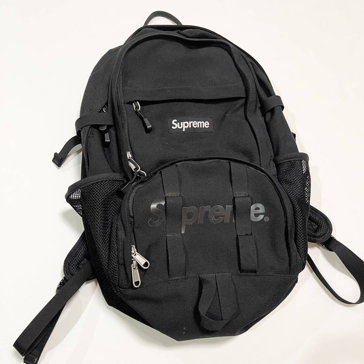 【レア】Supreme 15ss バックパック Black 黒 ブラック Backpack リュック Box Logo ボックスロゴ