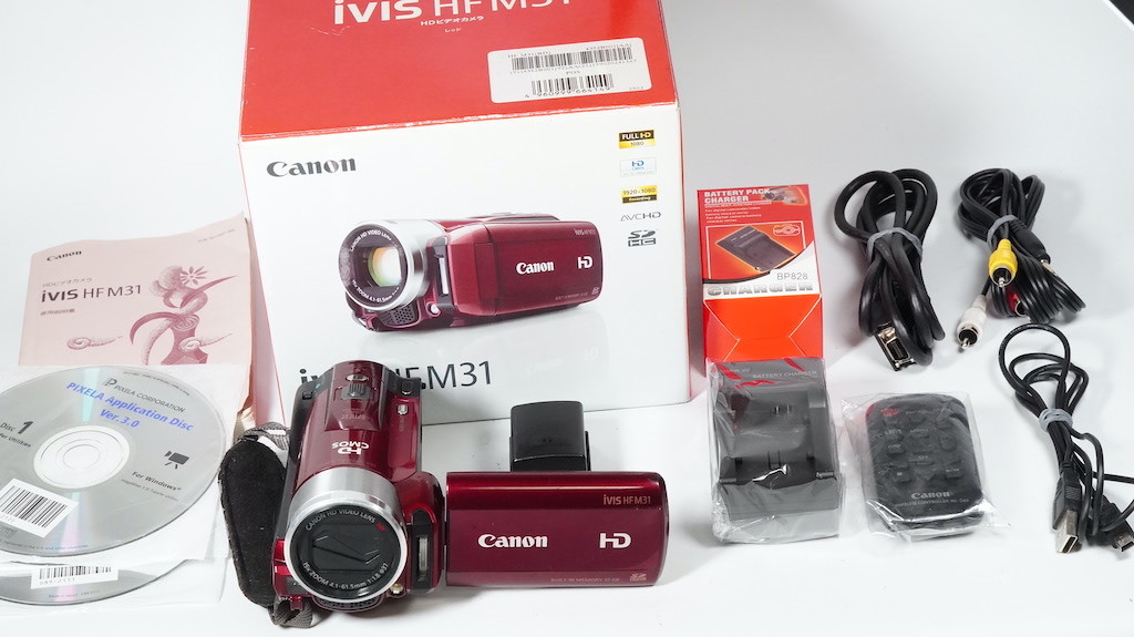 Canon キャノン IVIS HF M31 レッド 元箱 1週間保証 /9082 Bの画像1