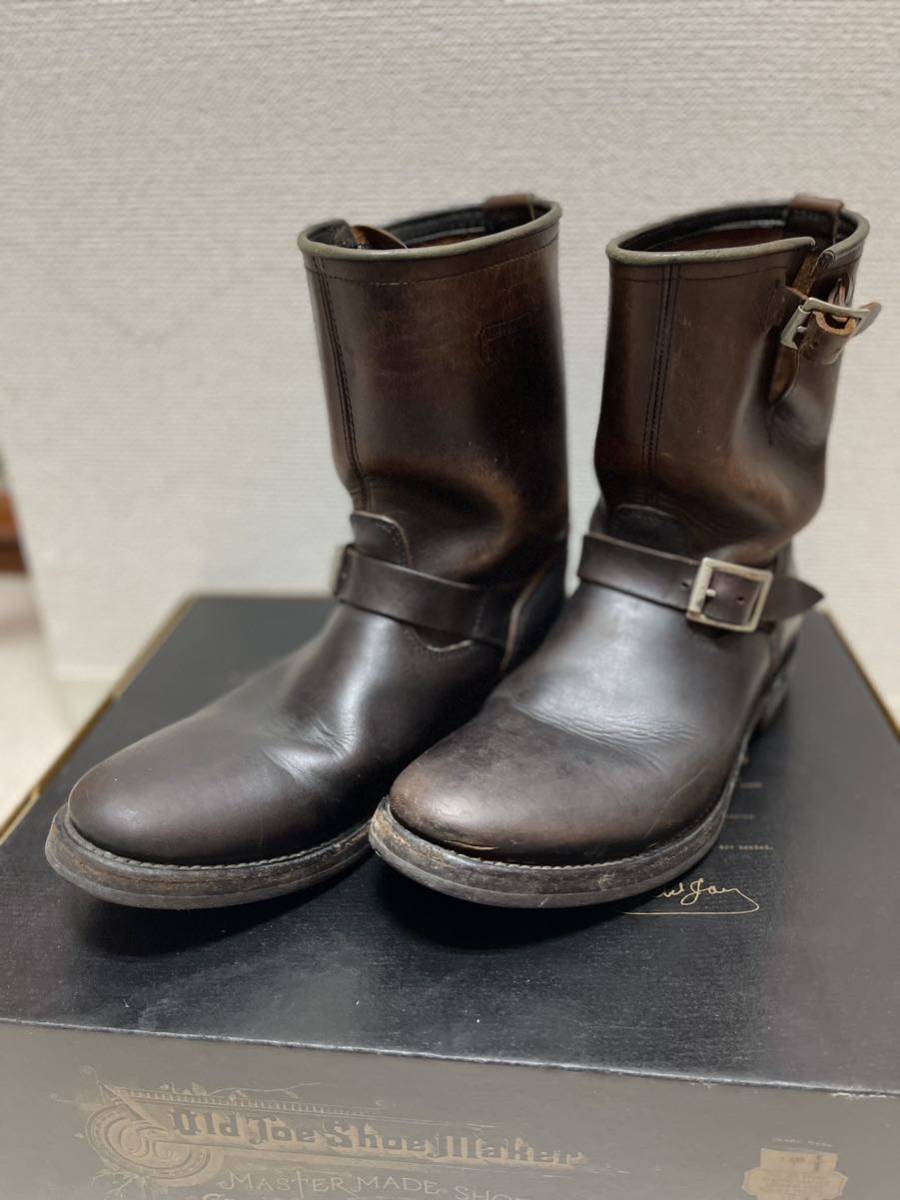 初期12AW Old Joe エンジニアブーツ 7H ブラック 茶芯 オールドジョー