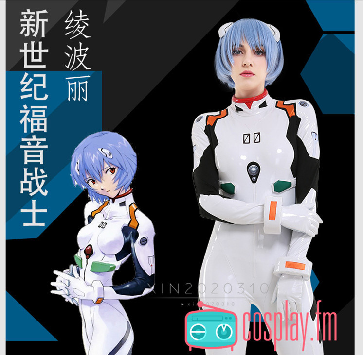  модифицировано версия оригинал фотосъемка Ayanami Rei штекер костюм костюмы + украшение для волос Neon Genesis Evangelion TV версия PU кожа способ способ ( парик обувь продается отдельно )