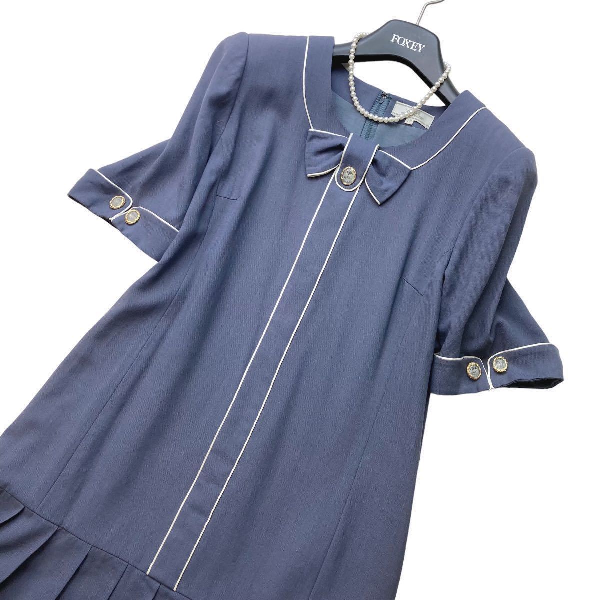 極美品◇Leilian レリアン大きいサイズ13+ XL 大人可愛いリボン