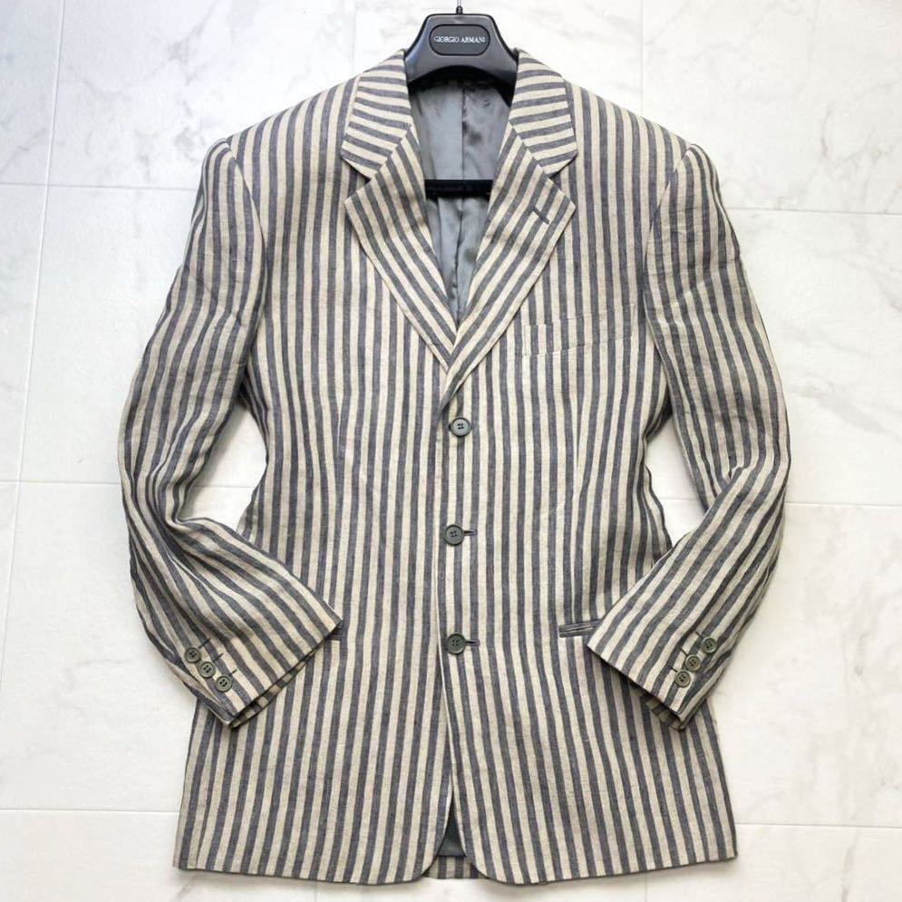 美品】幻☆極稀少XL相当!! アルマーニ EMPORIO ARMANI☆ストライプ