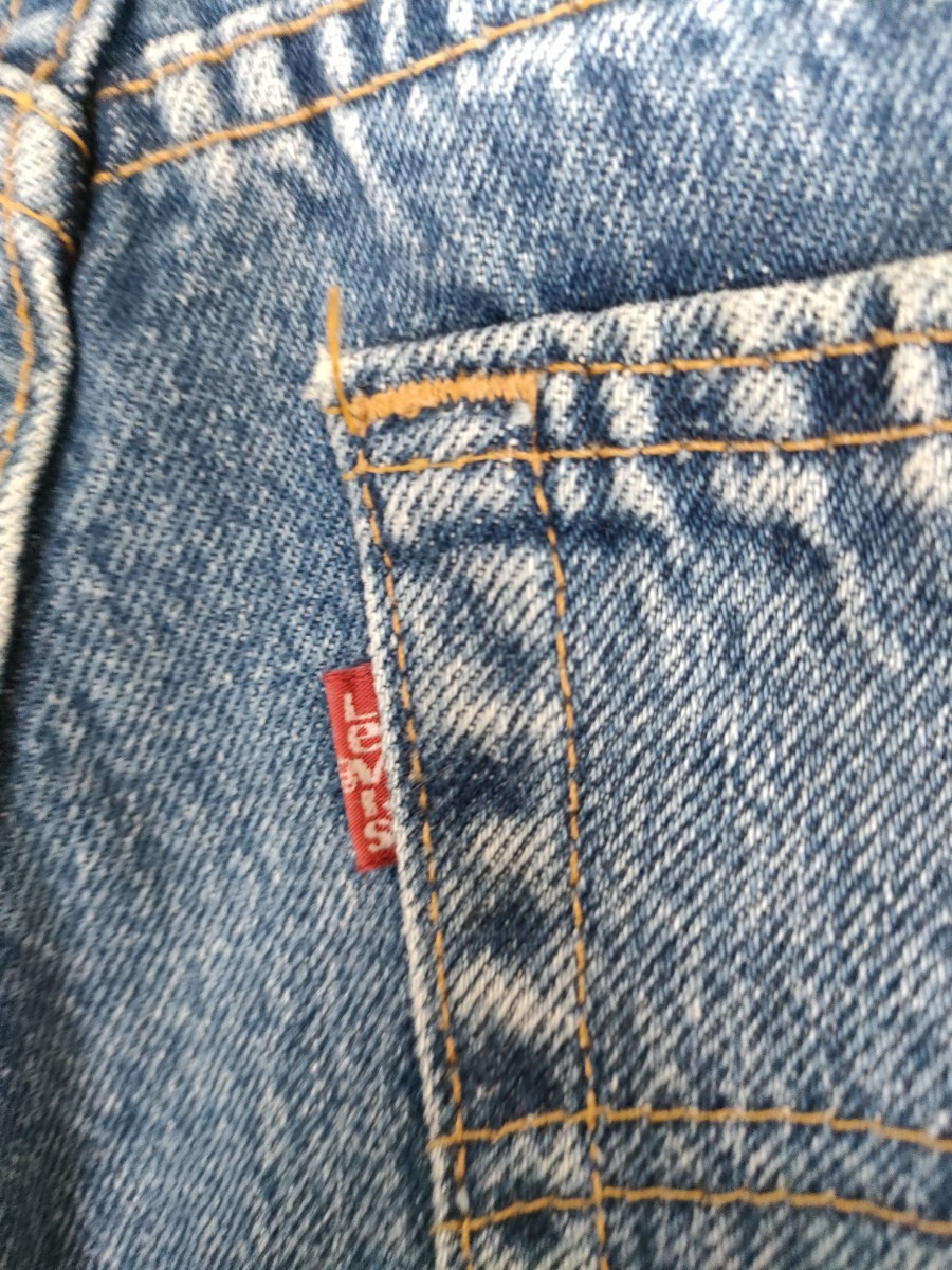 【送料☆520円】USA製 90s ヴィンテージ Levi's リーバイス 520-0217 デニム パンツ ジーンズ ストレート 94年製 W28/L34/刻印525/_画像3