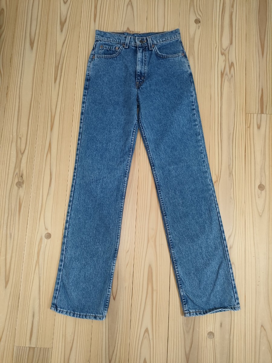 【送料☆520円】USA製 90s ヴィンテージ Levi's リーバイス 520-0217 デニム パンツ ジーンズ ストレート 94年製 W28/L34/刻印525/_画像4