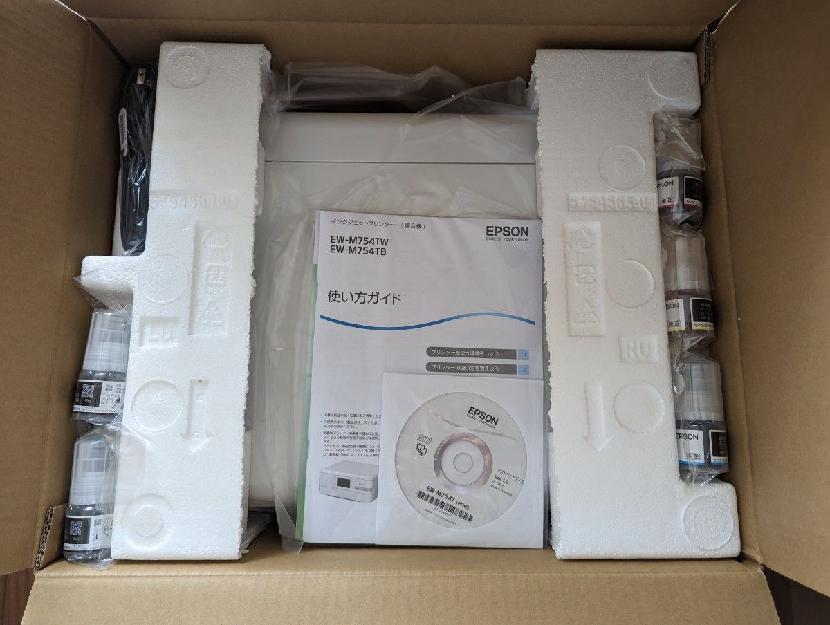 EPSON EW-M754TW WHITE 未使用品 エプソン プリンター｜PayPayフリマ