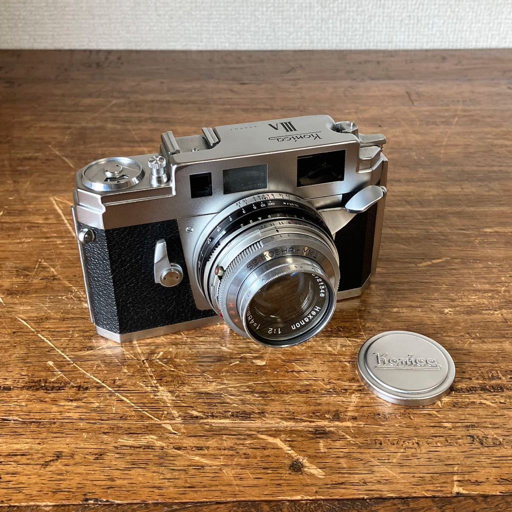 KONICA ⅢA フィルムカメラ HEXANON 1:2 f=48mm Konishiroku レンズ