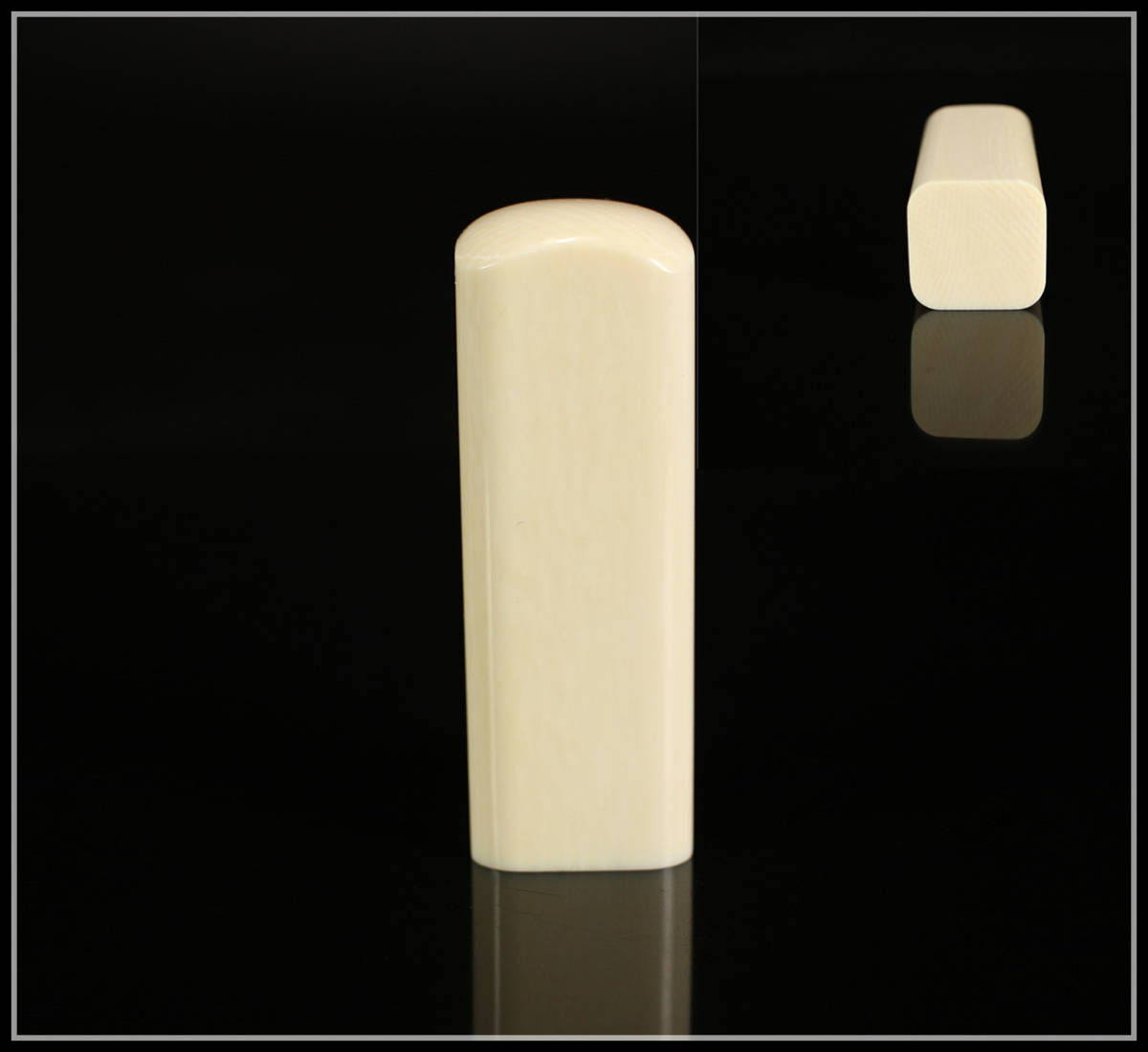 【美】YA446 時代 東洋彫刻 方印材 高6.1cm 幅2.1cm/未使用極美品! r