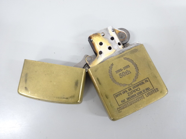 zippo オイルライター ゴールド ジッポー solid brassグアム - 通販