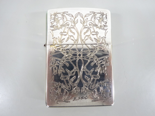 着火確認済み 1998年製 ZIPPO ジッポ 斜めロゴ イタリック体