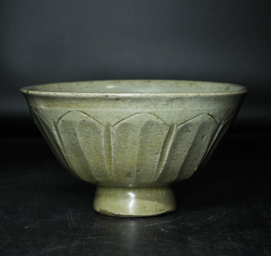 銘品 朝鮮美術高麗青磁蓮弁紋茶碗 箱有 | normanhubbard.com
