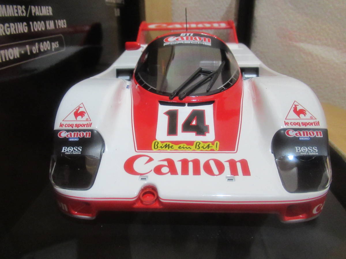 ★ミニチャンプス　1/18　ポルシェ　956 K　＃14　Canon　RACING　ニュルブルクリンク　1000ｋｍ　1983★_画像5