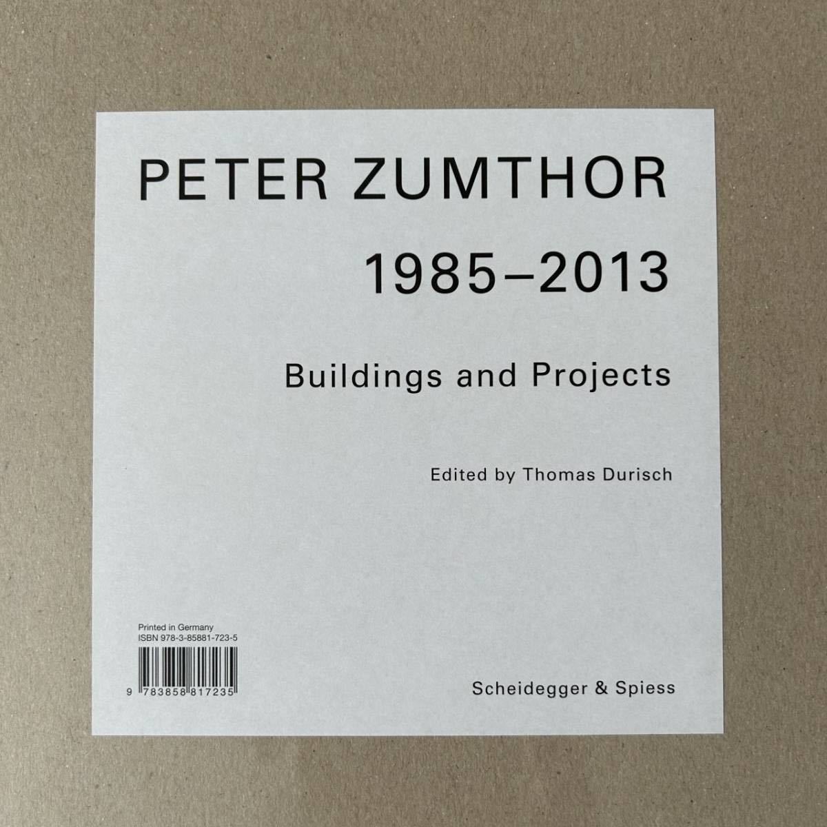 未開封・希少】ピーター・ズントー 作品集 Peter Zumthor 1985-2013