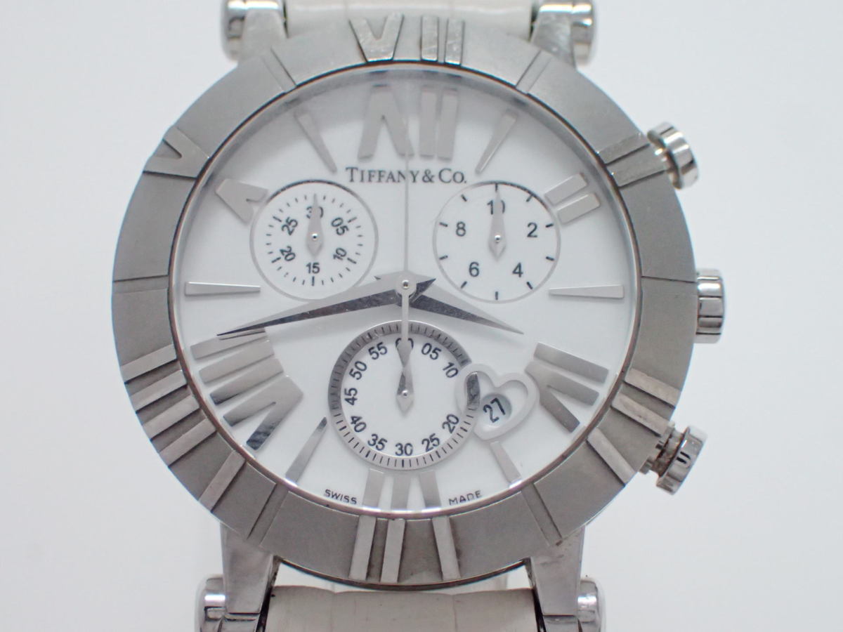 * Tiffany Atlas chronograph Z1301.32.11A20A71A man and woman use QZ*[102586]