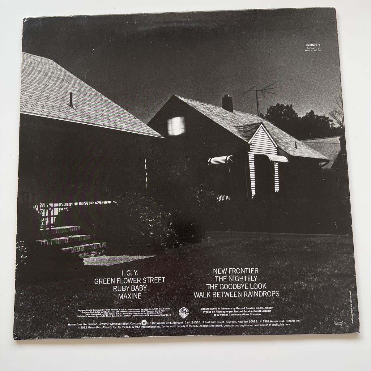 ドイツ盤　donald fagen nightfly ドナルド・フェイゲン ナイトフライ RLカット　masterdisk刻印付　LP レコード_画像2