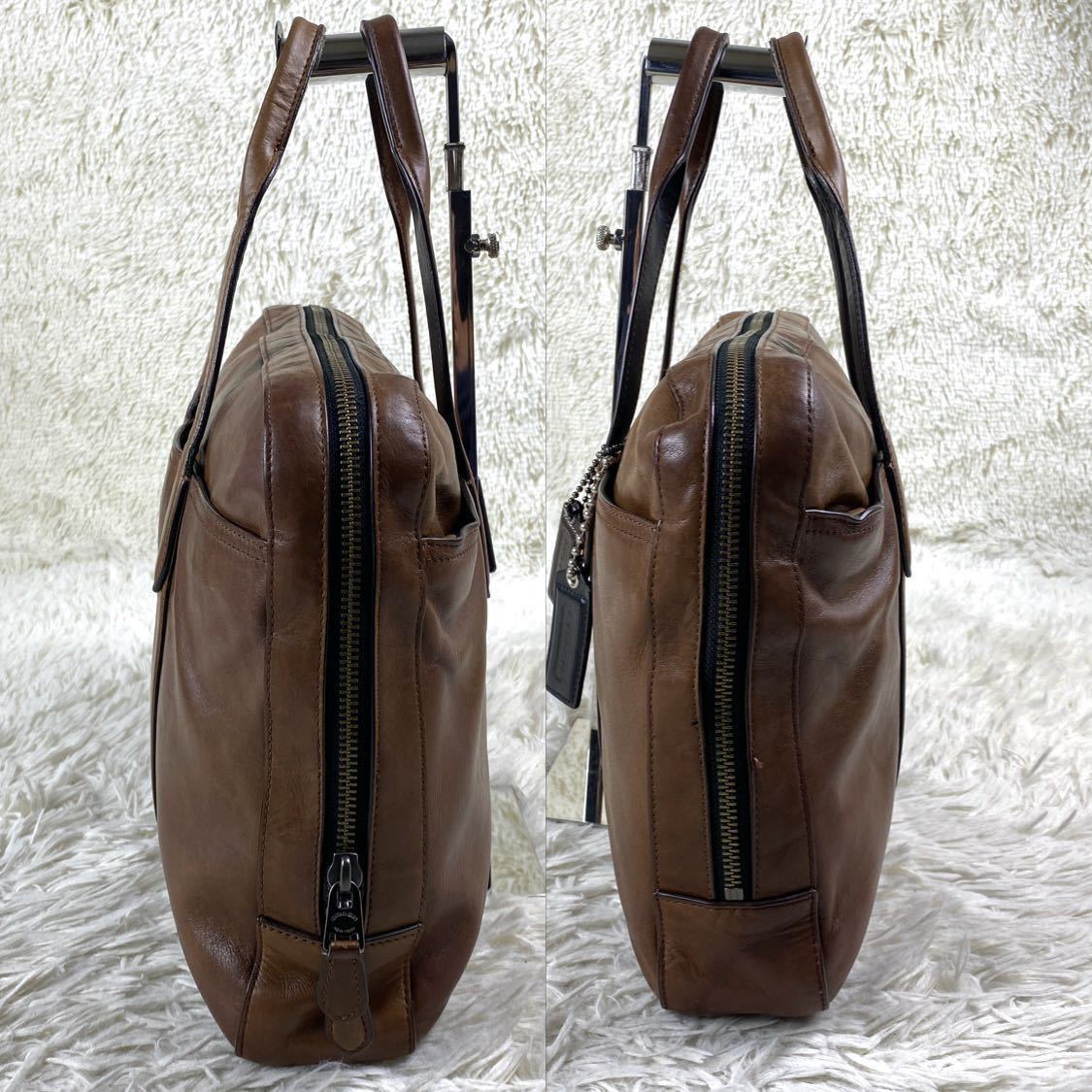 1円【高級品】COACH コーチ 2way ビジネスバッグ トートバッグ