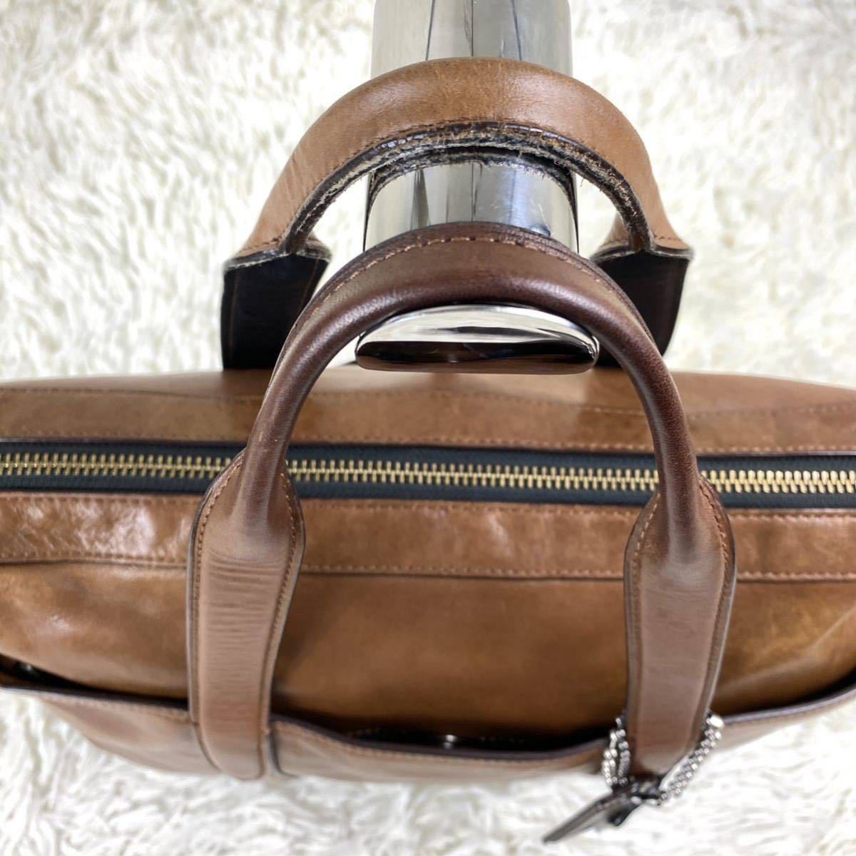 1円【高級品】COACH コーチ 2way ビジネスバッグ トートバッグ