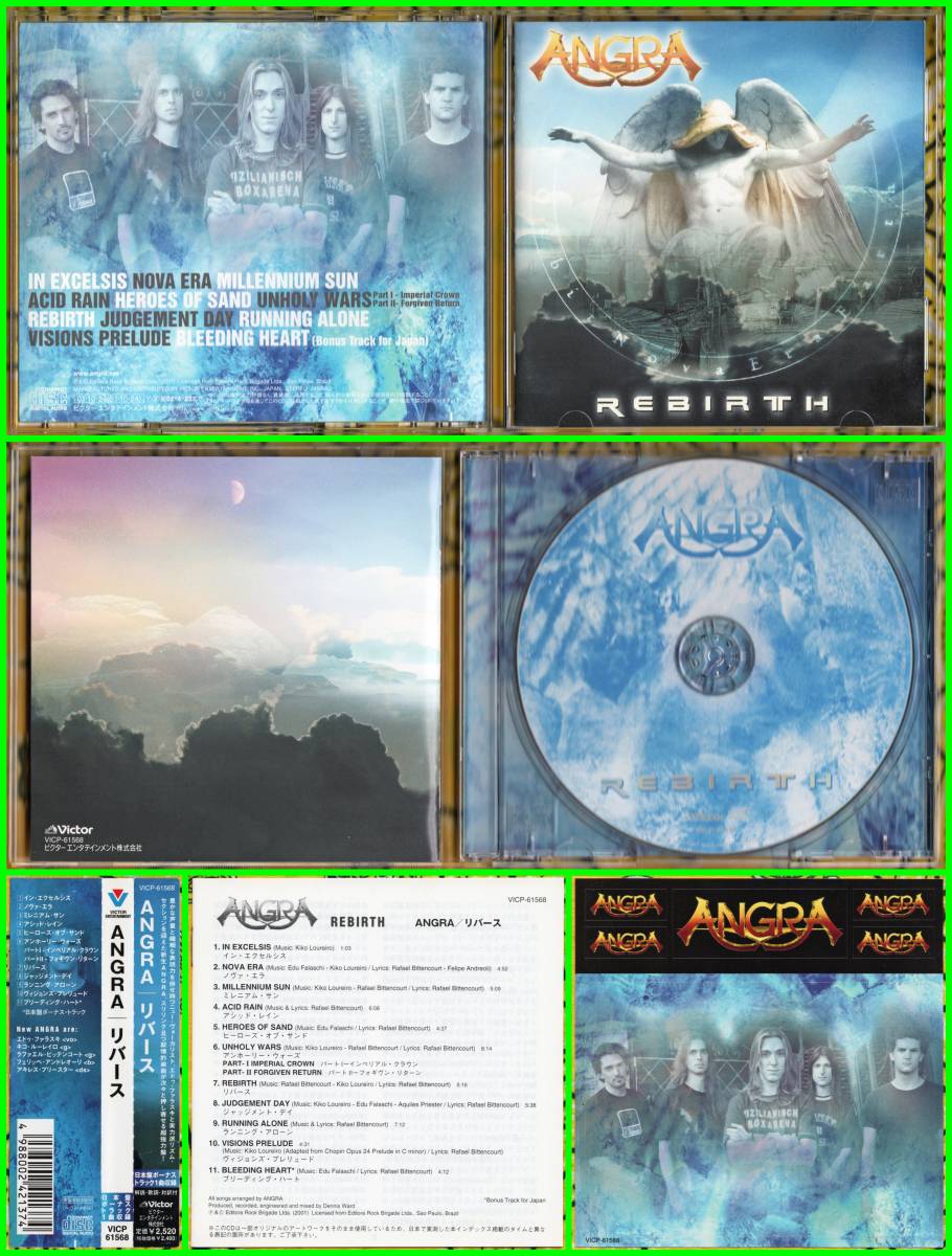 ステッカー付♪名盤ProgPowerMetal≪国内盤帯付CD≫ANGRA(アングラ)/REBIRTH♪ALMAH♪DiANNO♪HANGAR♪MEGADETH_画像1