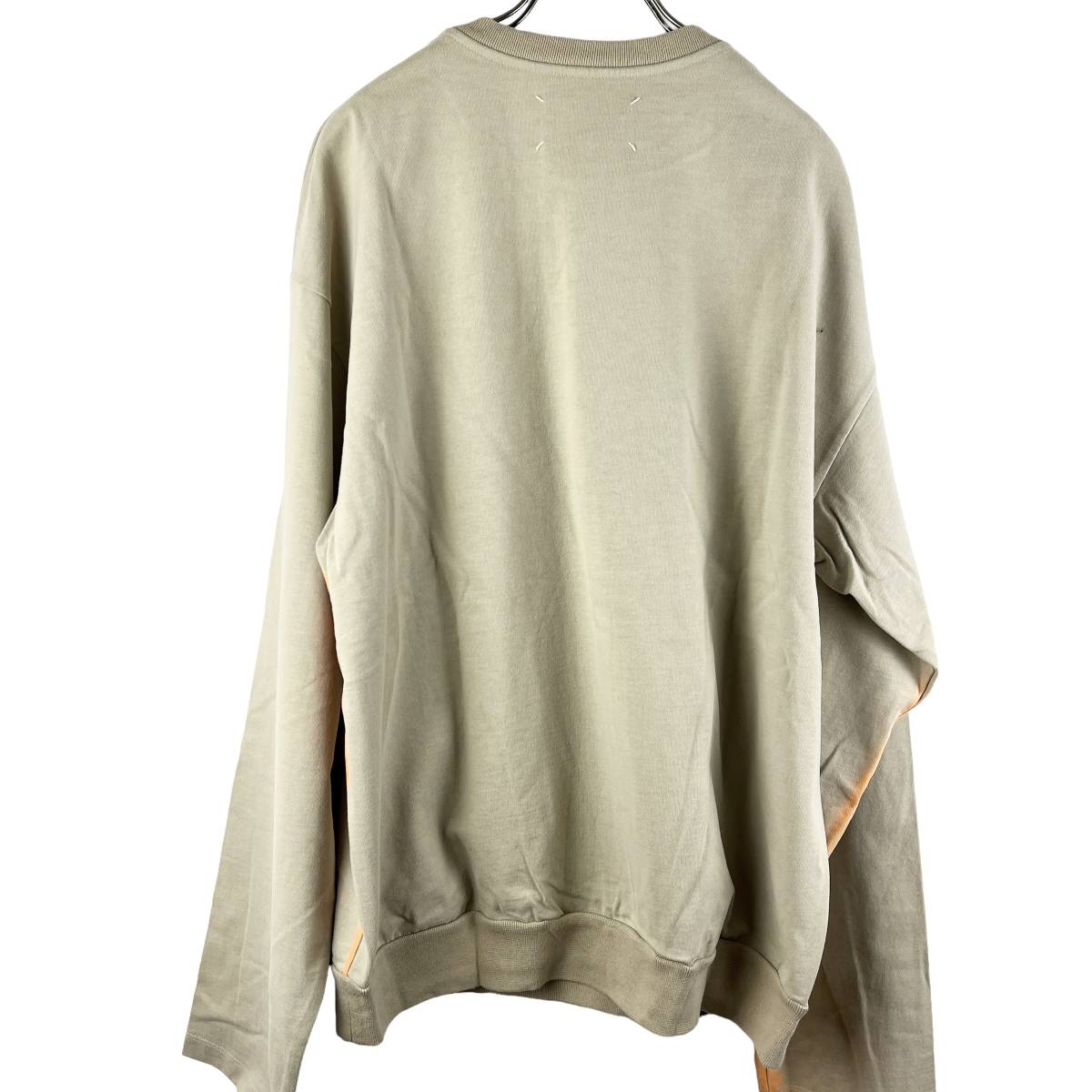 Maison Margiela (メゾン マルジェラ) Longsleeve Orange Spray T Shirt (beige)_画像6