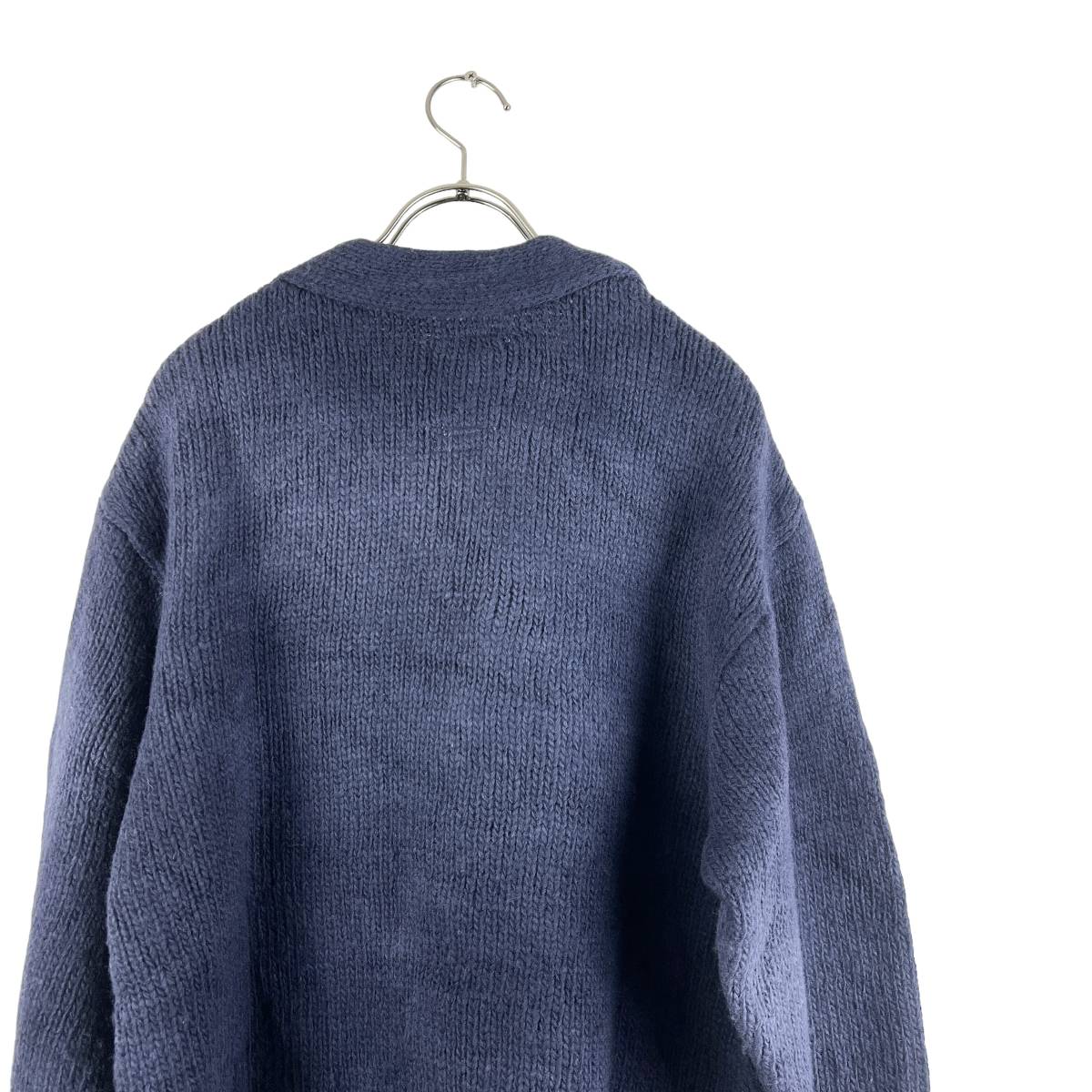 VISVIM(ビズビム) SELMER LONG UNEVEN DYE Knit Cardigan (navy)_画像6