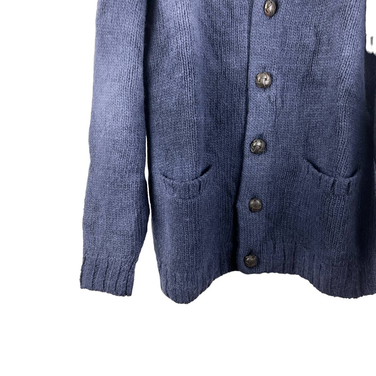 VISVIM(ビズビム) SELMER LONG UNEVEN DYE Knit Cardigan (navy)_画像4