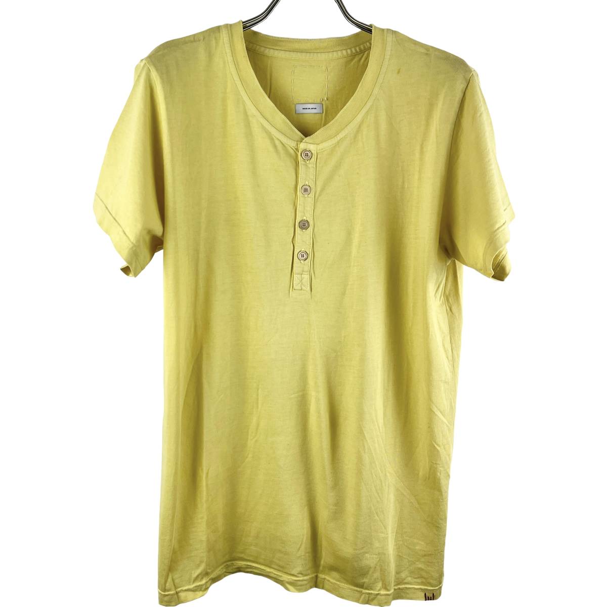 VISVIM(ビズビム) Bottom Collar Fitting T Shirt (yellow)