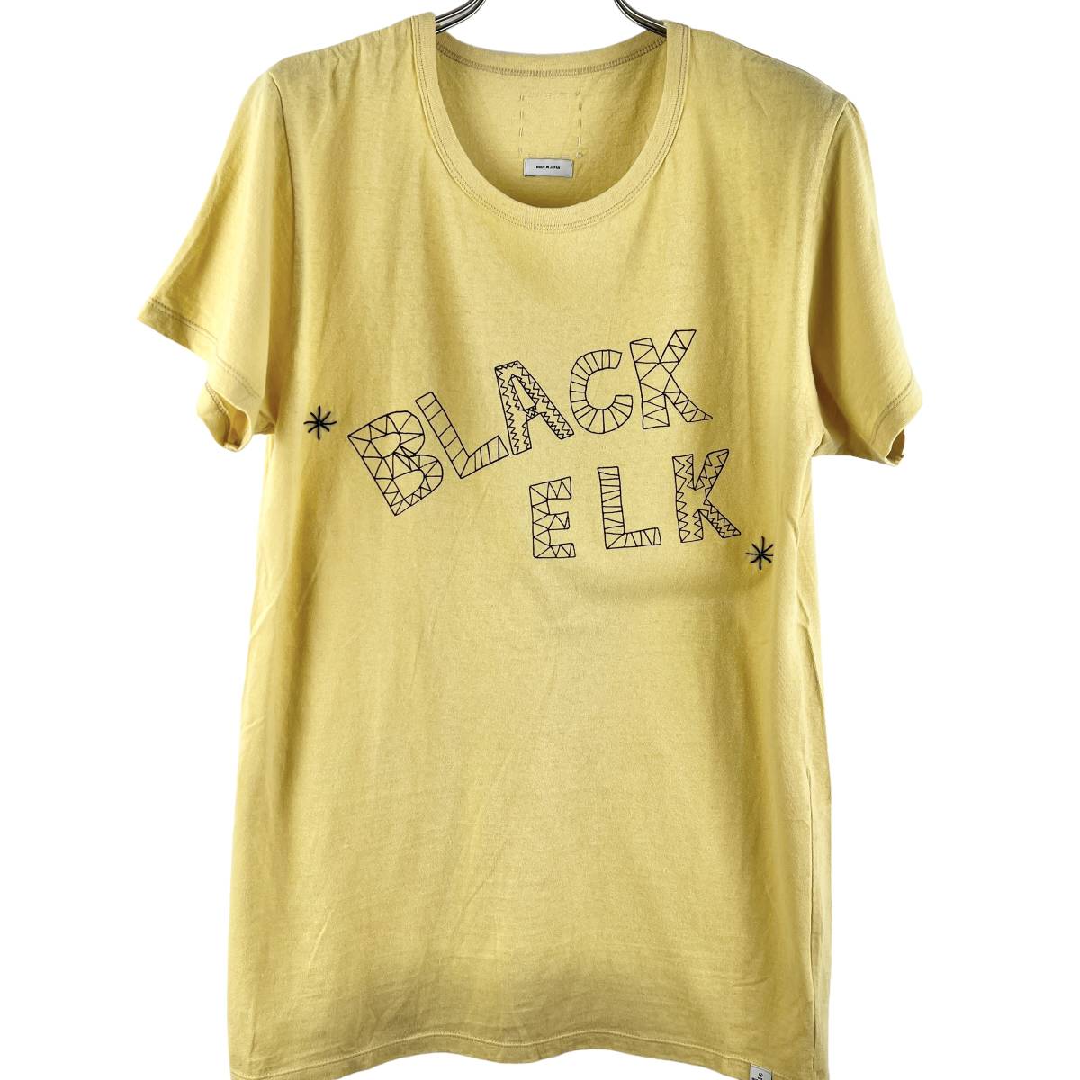 VISVIM(ビズビム) BLACK ELK Suture Design T Shirt (yellow)