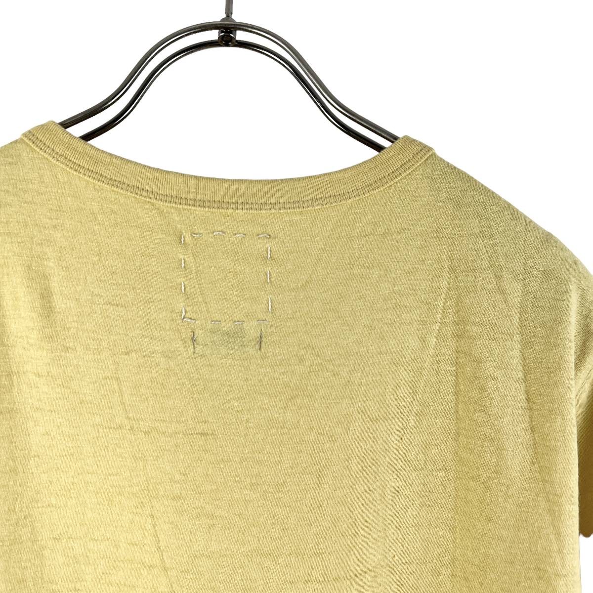 VISVIM(ビズビム) BLACK ELK Suture Design T Shirt (yellow)