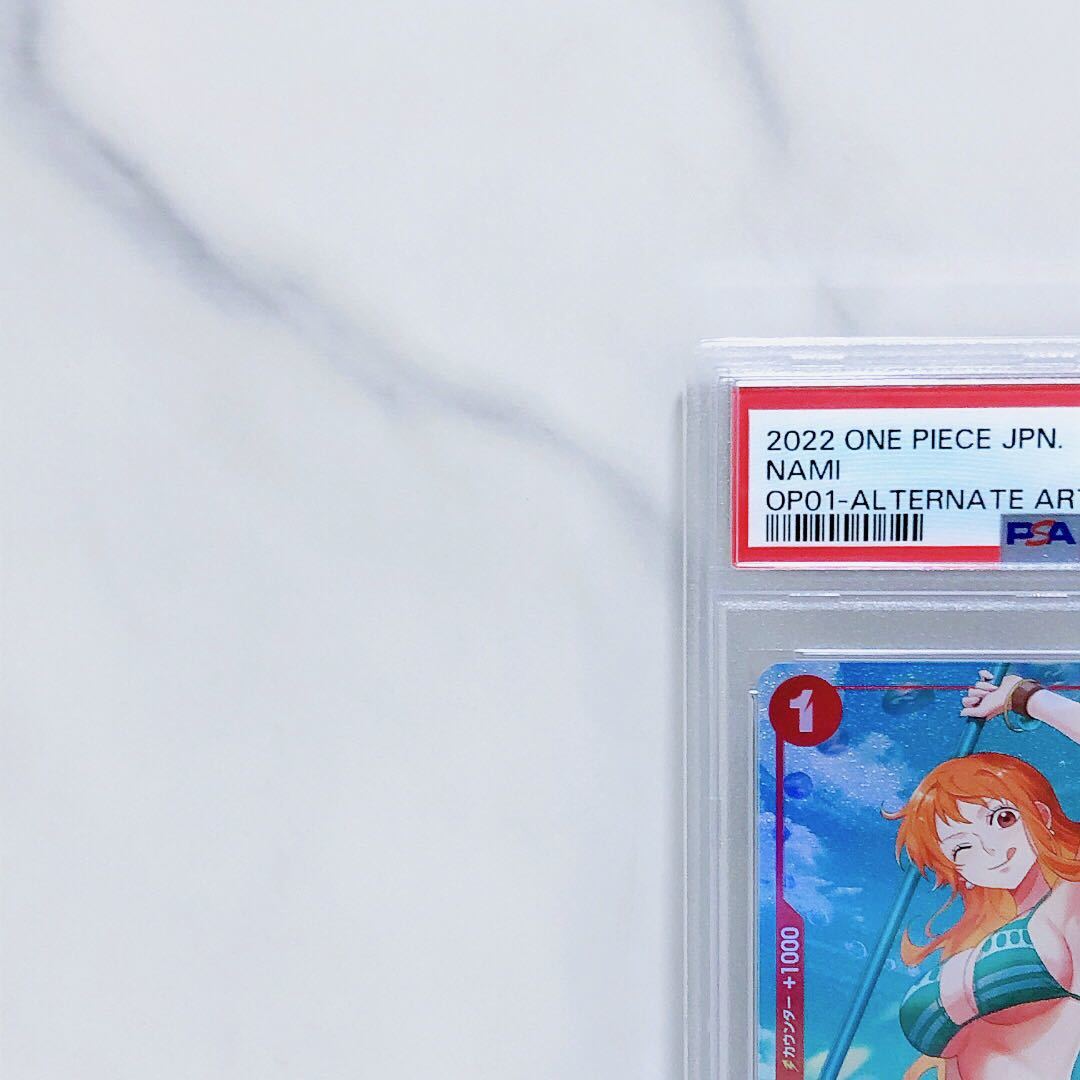 PSA10 ナミ OP01-016 パラレル レア ワンピース ロマンスダウン