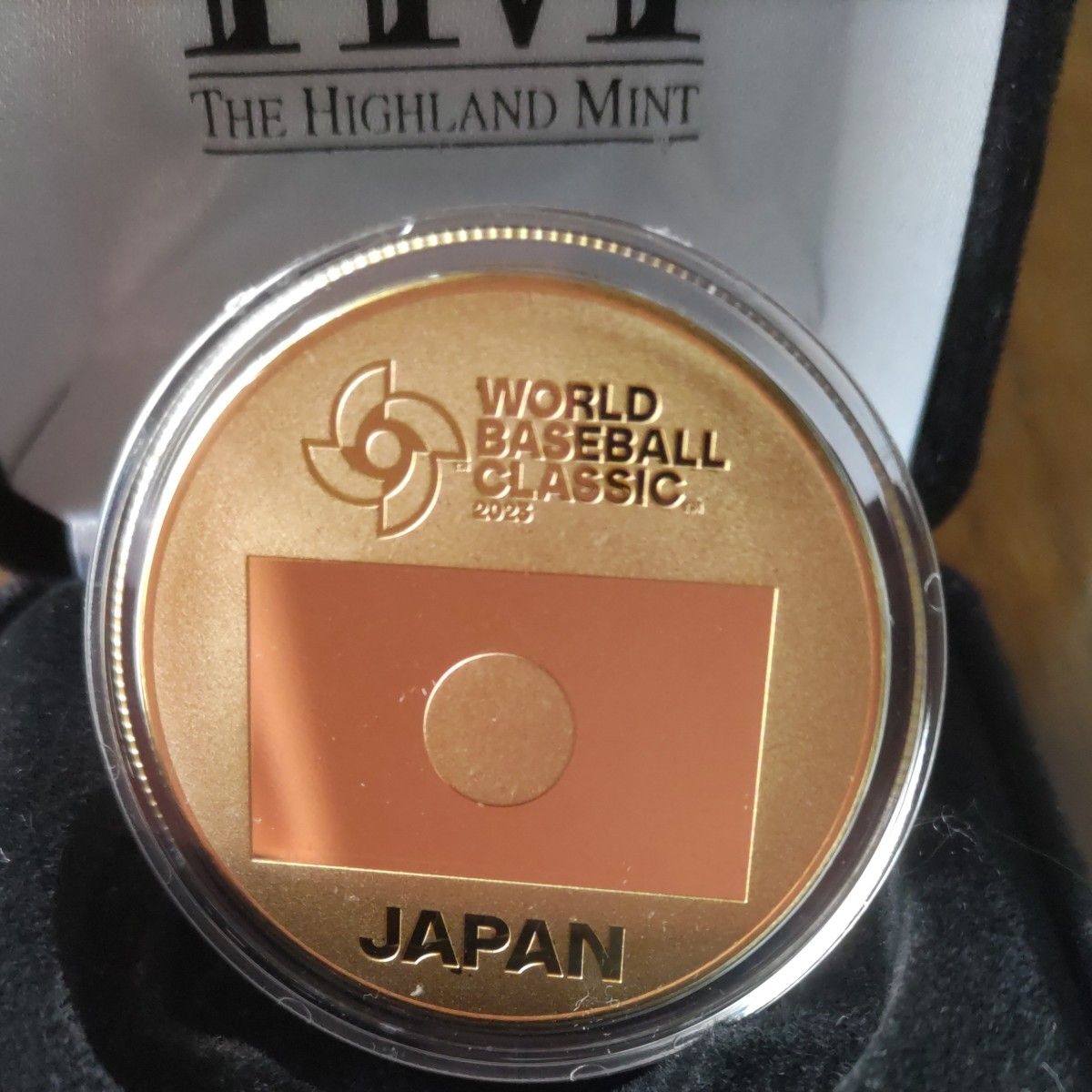 2023　WBC日本代表　金カラーコイン大谷翔平　世界限定【2000個】シリアル入り　投打二刀流デザイン 。