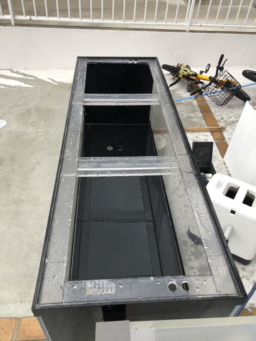 アクリル水槽 オーバーフロー水槽 濾過槽 セット売り 1800 600 600