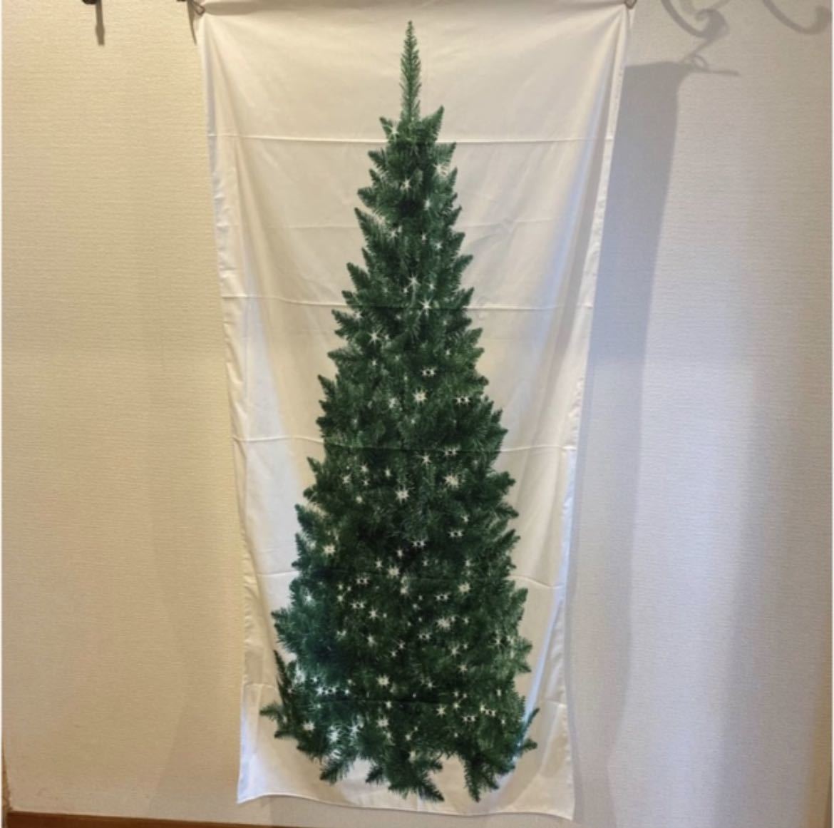 クリスマスツリー　タペストリー　もみの木　壁掛け　75×150cm