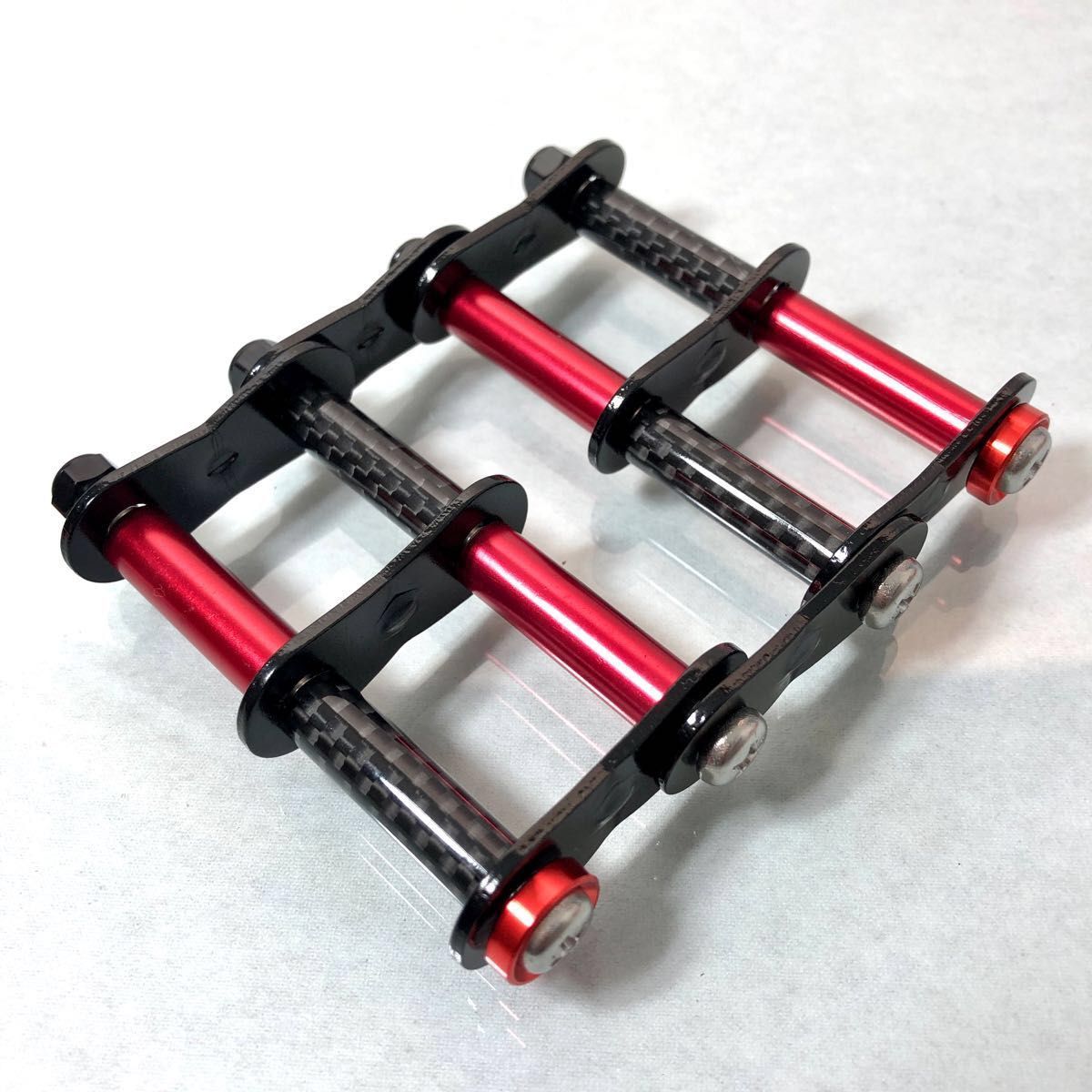 ニックス風 腰道具カスタムチェーン カーボンブラック6組 艶 ニックス風 腰道具カスタムチェーン カーボンブラック6組 艶